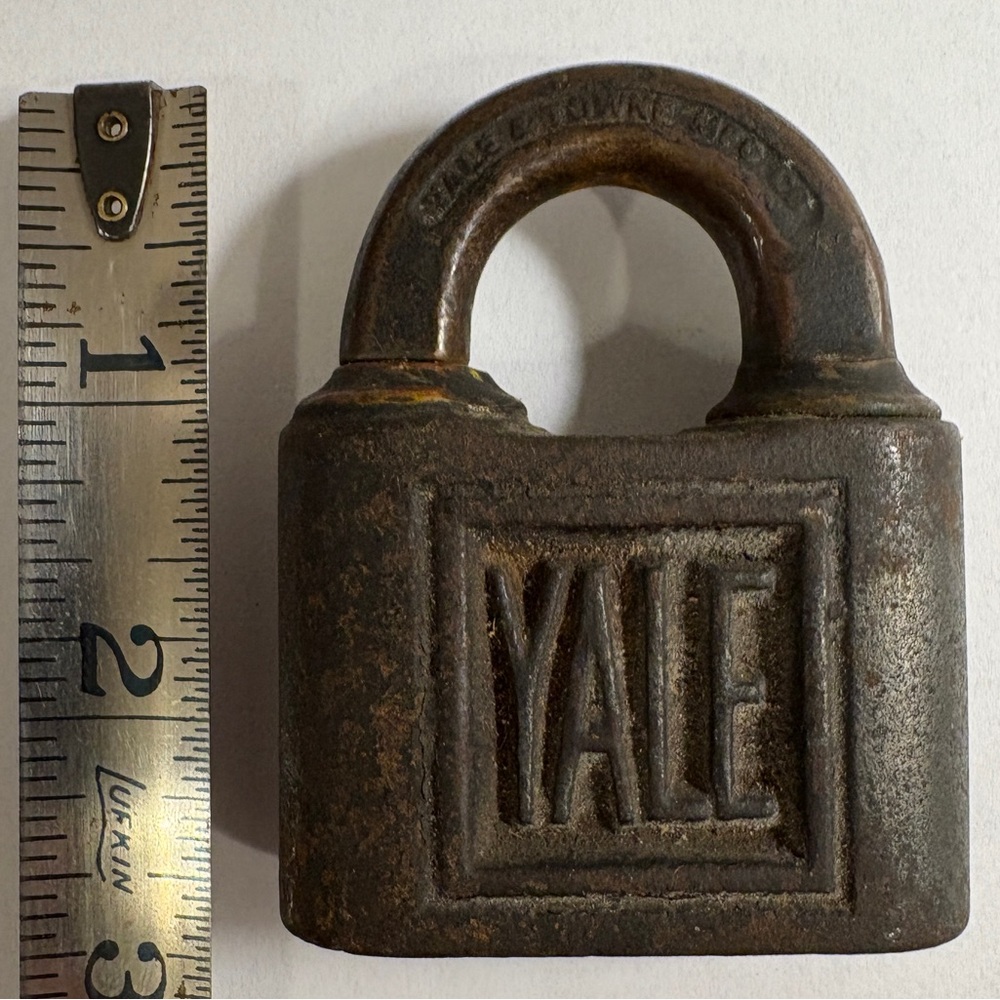 Vintage Yale Brass Padlock - Heavy Duty, No Key